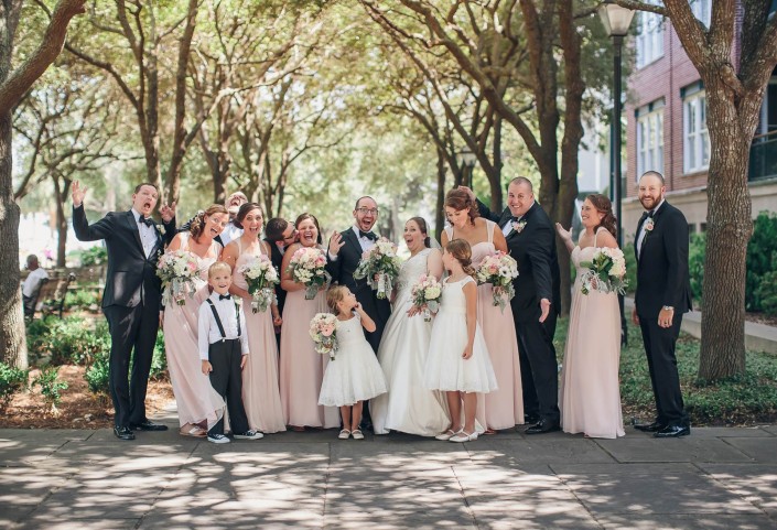 Downtown Charleston Bridal Party