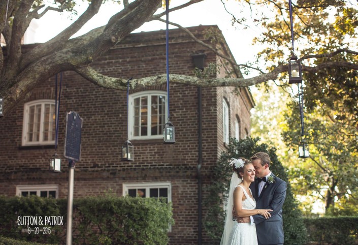 Rice Mill Bride and Groom Charleston