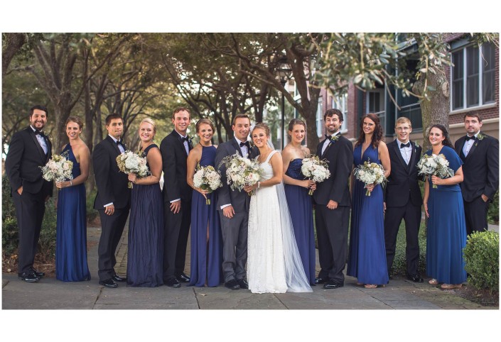 Bridal Party Downtown Charleston