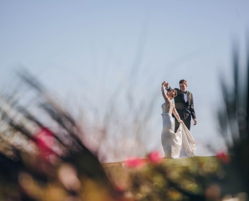 Pawleys Plantation Wedding Dancing Outside