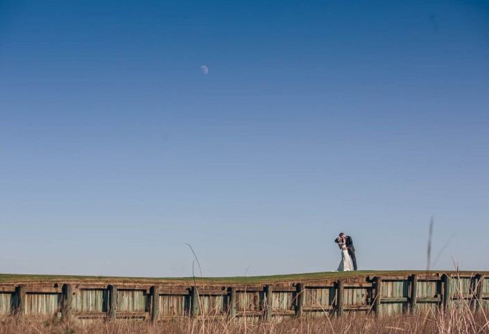 Pawleys Plantation Wedding - Bride & Groom Outside