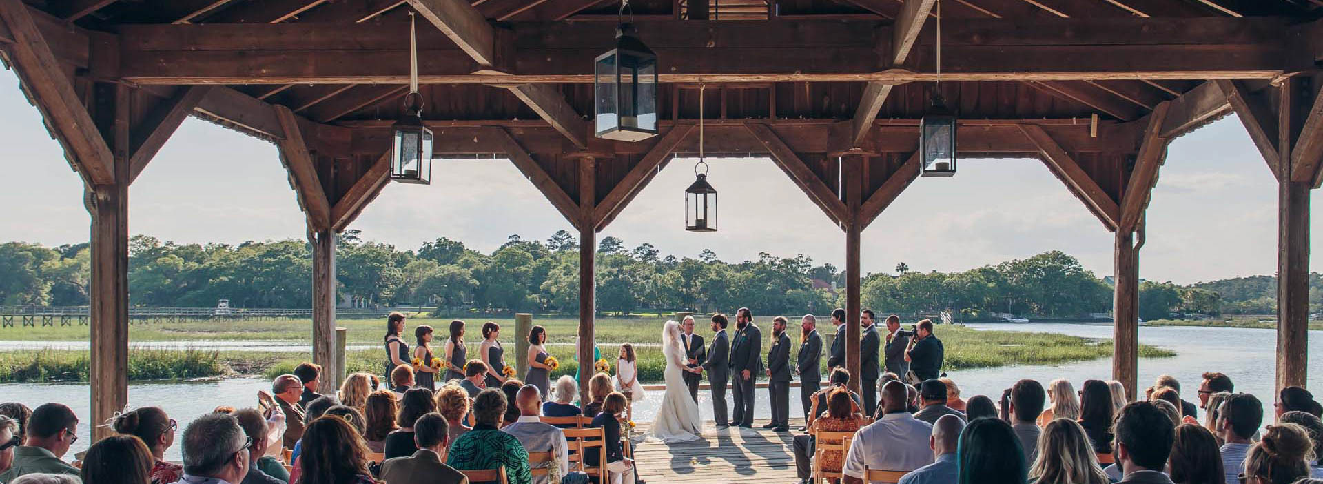 Ceremony at Boone Hall Plantation Cotton Dock