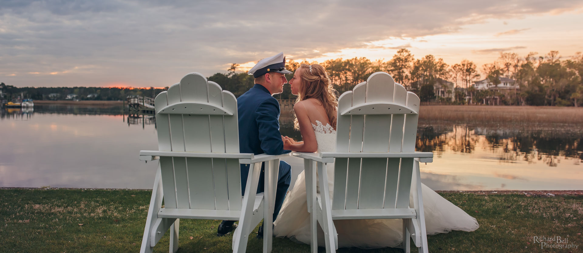 Bride and Groom at Dunes West