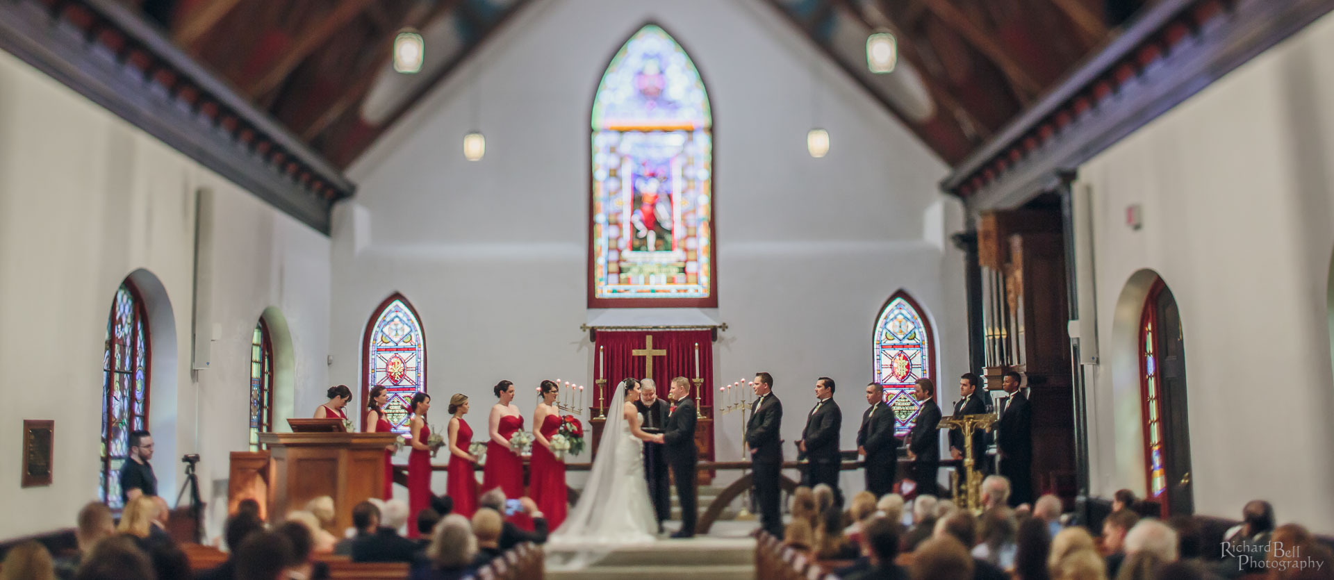 Ceremony Photo at St Lukes Chapel Andrea and Josh