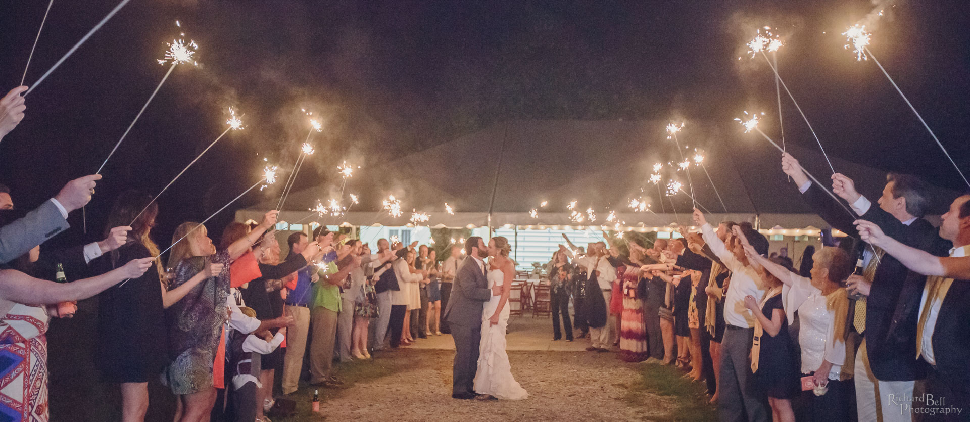 Bride and Groom Sparklers