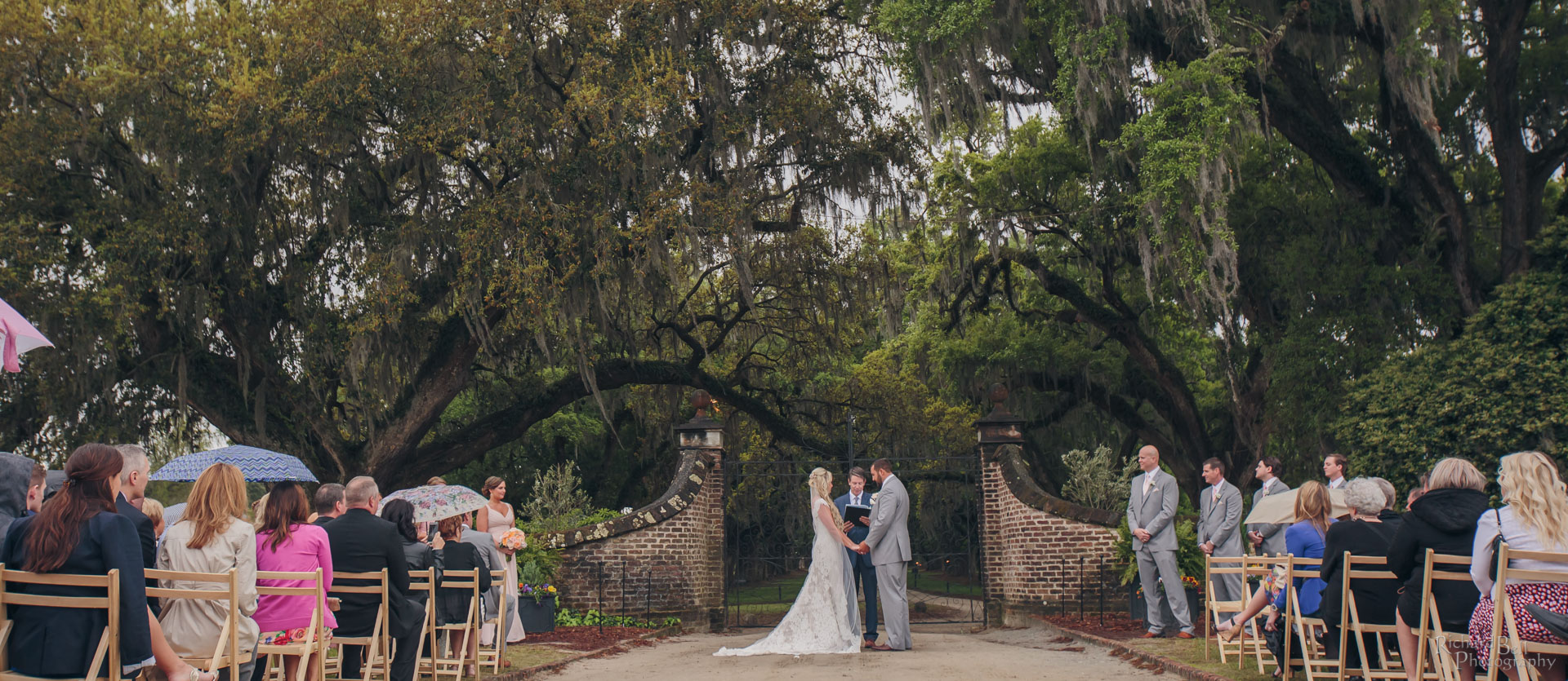 Bride and Groom at Gate