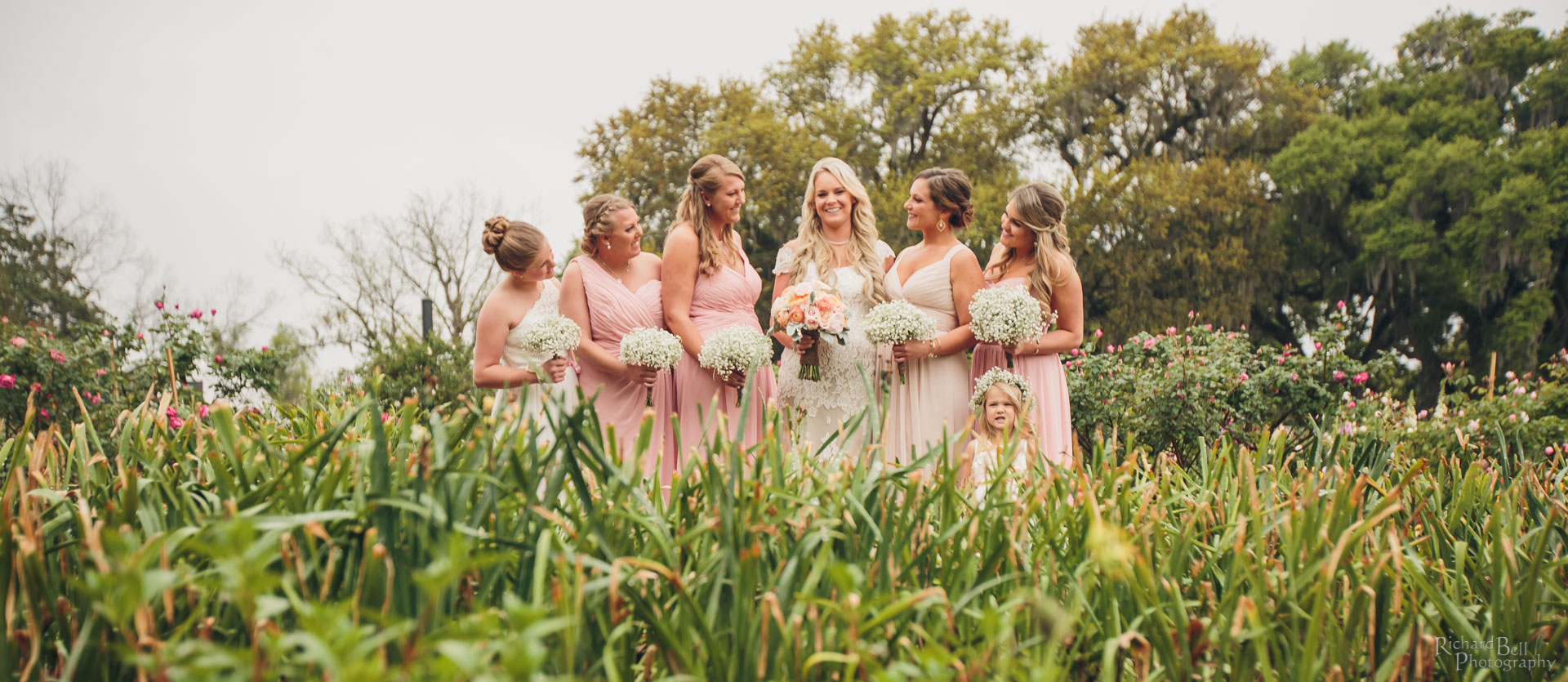 Stepanie with Bridesmaids