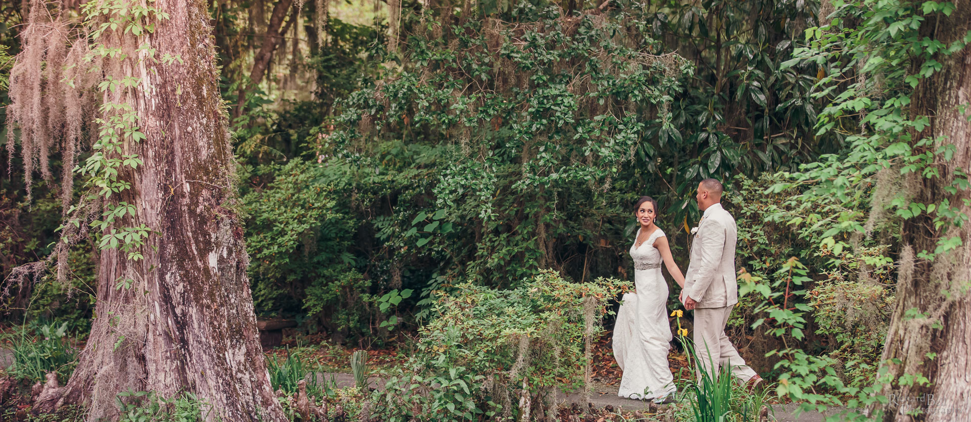 Bride and Groom Walking