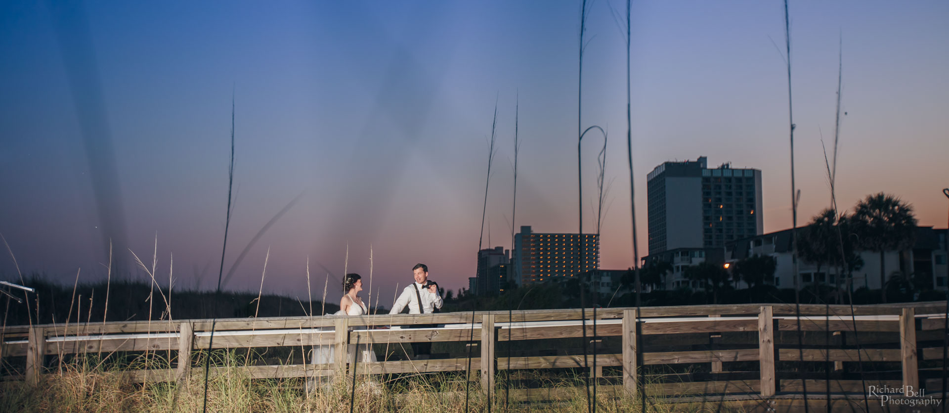 Bride and Groom in Myrtle Beach