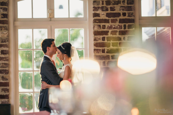 Bride and Groom Inside Rice Mill