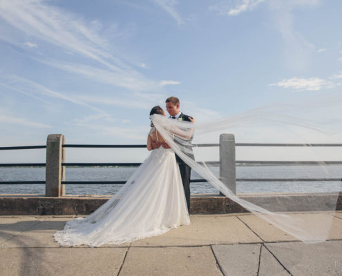 Bride and Groom at the Battery