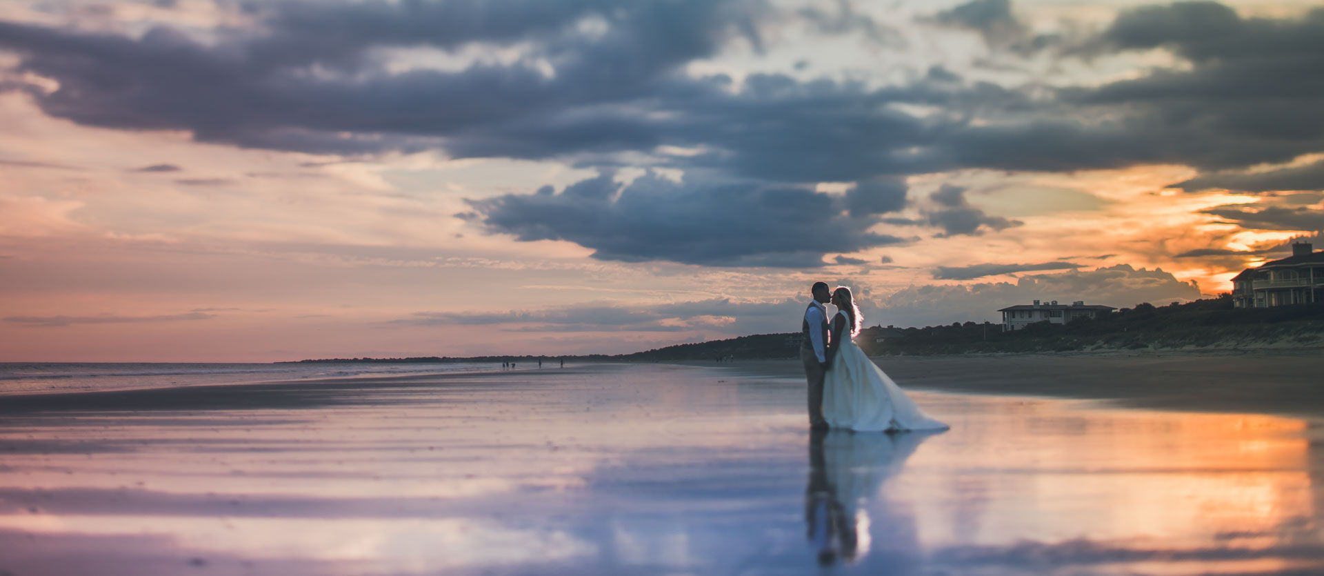 sunset-with-bride-and-groom