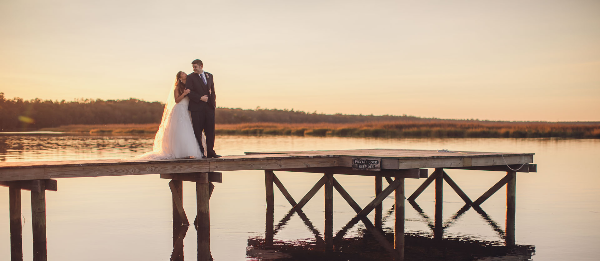 bride-and-groom-on-the-dock