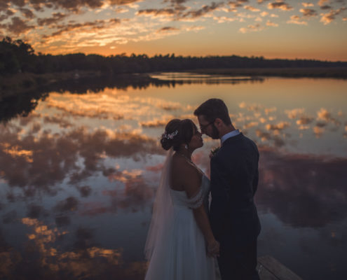 Magnolia Plantation Wedding Sunset