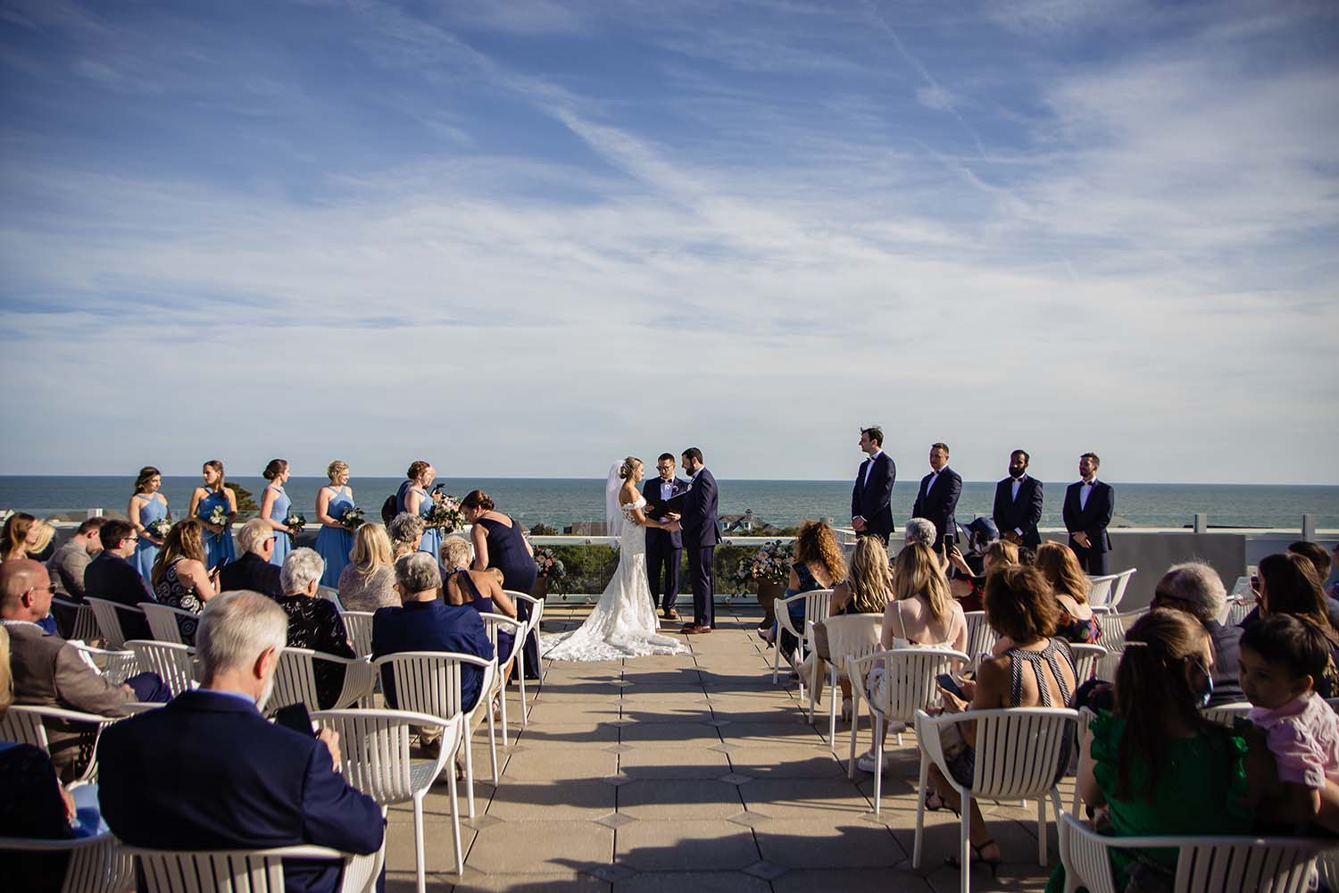 Sweetgrass In at Wild Dunes Ceremony on the Rooftop Terrace wedding venue
